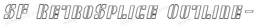 SF RetroSplice Outline字体转换